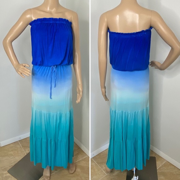YOUNG FABULOUS & BROKE Ombré Dye SYDNEY Maxi Dress - Picture 11 of 16